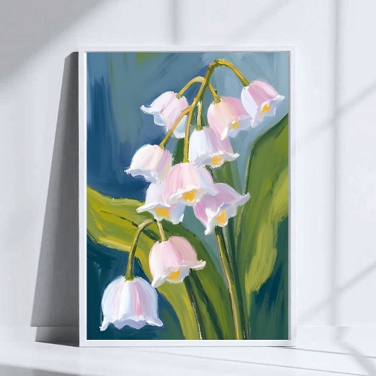 Poster Lily of the Valley | Flower Watercolor Painted