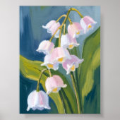 Poster Lily of the Valley | Flower Watercolor Painted (Devant)