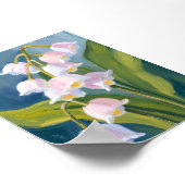 Poster Lily of the Valley | Flower Watercolor Painted (Coin)