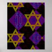 Poster L'image à thème Hanukkah de SlipperyJoe's jaune do (Devant)