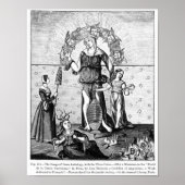Poster L'image de Dame Astrology avec les Trois (Devant)