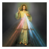 POSTER L'IMAGE DE DÉVOTION DIVINE MERCY (Devant)