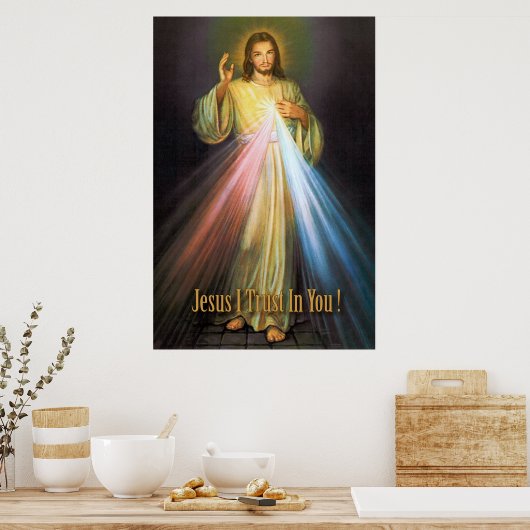 POSTER L'IMAGE DE DÉVOTION DIVINE MERCY (Cuisine)