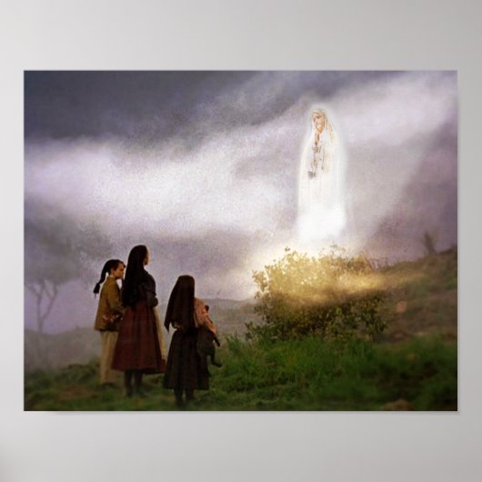 Poster L'image dévotionnelle de l'Apparition Fatima (Devant)