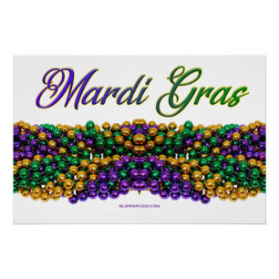 Poster L'image emblématique sur le thème de Mardi Gras de