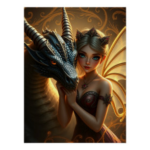 Poster L'Imaginaire du dragon mystique