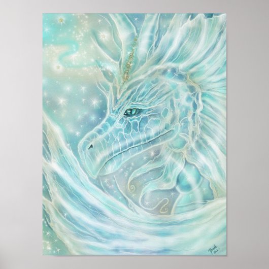 Poster L'imaginaire du dragon "Starlight" par Renee Lavoi (Devant)