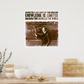 Poster L'imagination est plus importante que la connaissa (Cuisine)