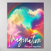Poster L'imagination peut vous emmener n'importe où (Devant)