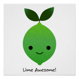 Poster Lime Awesome Kawaii LIme