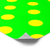 Poster Lime et Pois jaunes (Coin)