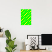 Poster Lime et Pois jaunes (Bureau à domicile)