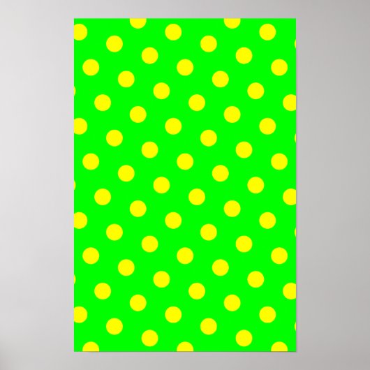 Poster Lime et Pois jaunes (Devant)