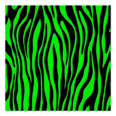 Poster Lime Green Zebra (Devant)