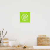 Poster Lime Mandala (Cuisine)