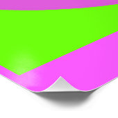 Poster Lime Vert et violet clair motifs (Coin)