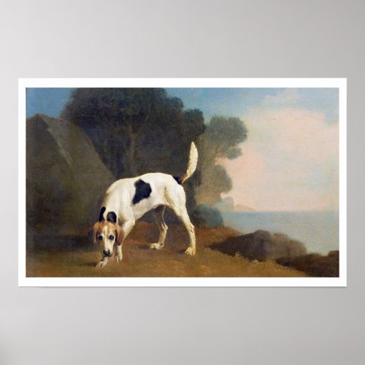 Poster Limier sur la piste, v.1760 (huile sur papier coll (Devant)
