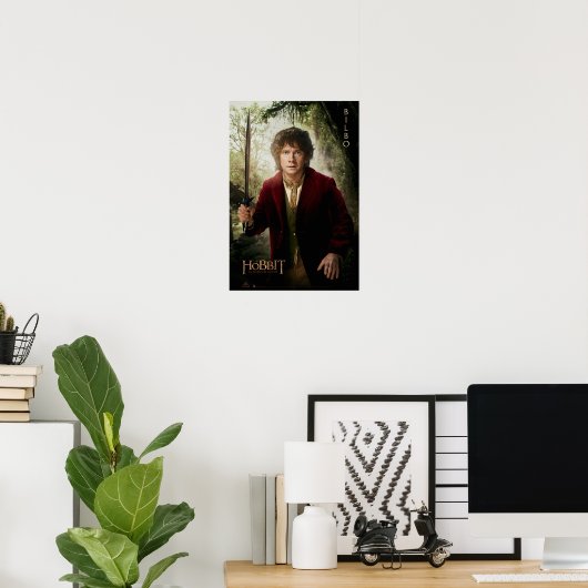 Poster Limited Edition Artwork: BILBO BAGGINS™ (Bureau à domicile)
