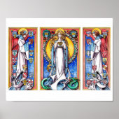 Poster L'Immaculée Conception avec les Anges Accompagnate (Devant)
