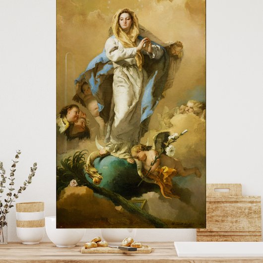 Poster L'Immaculée Conception par Giovanni B. Tiepolo (Cuisine)