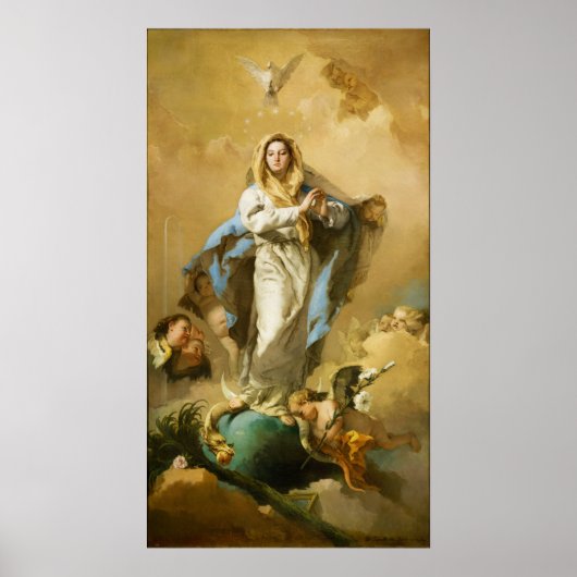 Poster L'Immaculée Conception par Giovanni B. Tiepolo (Devant)