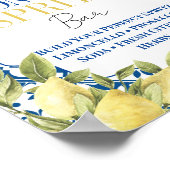 Poster Limoncello Bar La Dolce Vita Citron italien (Coin)