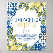 Poster Limoncello Bar La Dolce Vita Citron italien (Devant)