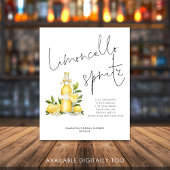 Poster Limoncello Spritz Recette Fête des mariées citron