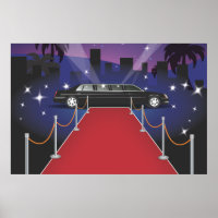Limousine de célébrité sur tapis rouge