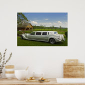 Poster limousine légère dans le pré (Cuisine)