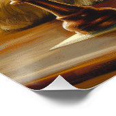 Poster L'impasse des boursiers | Chat et chien jouer aux  (Coin)