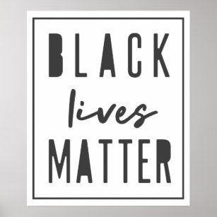 Poster L'importance de la vie noire   BLM Race Equality M