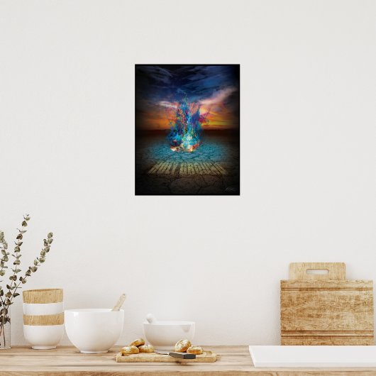 Poster L'impression Burning Bush Canvas (Cuisine)