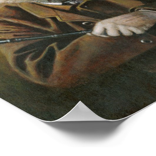 Poster L'impression Dapper Fox 10 x 12,89 (Coin)