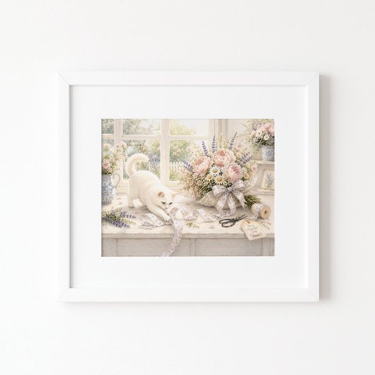 Poster L'impression d'art aquarelle Le Voleur de Ruban