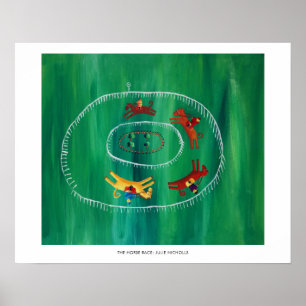 Poster L'impression d'art contemporain de peinture de cou