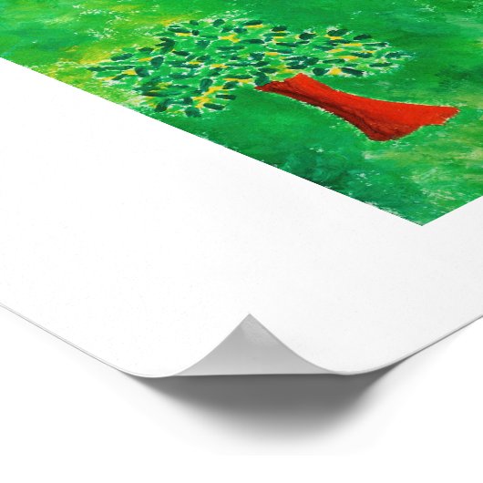 Poster L'impression d'art de peinture acrylique contempor (Coin)