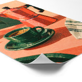 Poster L'Impression d'Art Espresso Vert (Coin)