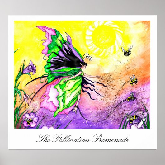 Poster L'impression d'art Promenade de la pollinisation (Devant)