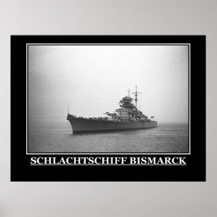 Poster L'impression de l'affiche vintage Bismarck