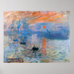 Poster L'Impression de Monet, lever du soleil<br><div class="desc">Impression,  Sunrise par Claude Monet (1872).</div>