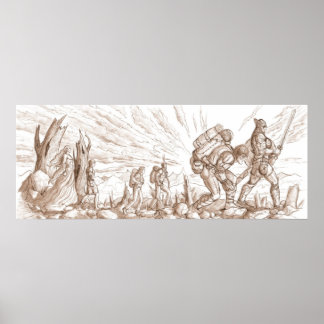 Poster L'impression de recherche (taille personnalisable)