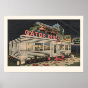 Poster L'impression du Gator Diner