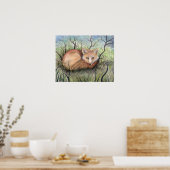 Poster L'Impression du Renard Rouge (Cuisine)