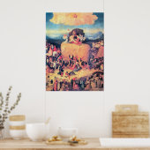 Poster L'impression Haywain Triptych (Cuisine)