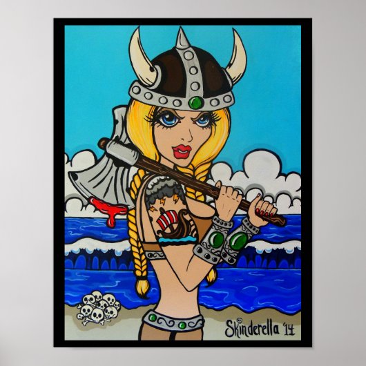 Poster L'impression "Viking" de Skinderella (Devant)