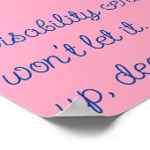 Poster L'incapacité ne vous fera pas tomber (Coin)