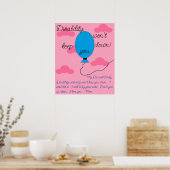 Poster L'incapacité ne vous fera pas tomber (Cuisine)