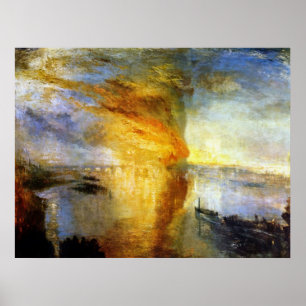 Poster L'incendie des maisons des Lords et des Communes