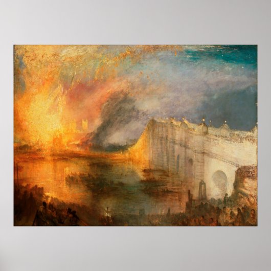 Poster L'incendie des maisons des Lords et des Communes (Devant)